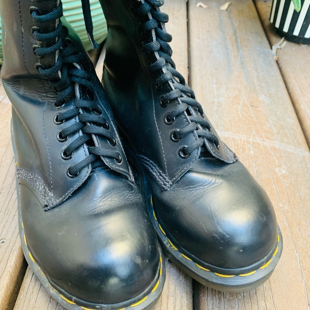 🖤❤️ SOLD!!! Vintage 90s steel toe 20 eyelet 1942 Dr. Martens - Picture 11 of 11